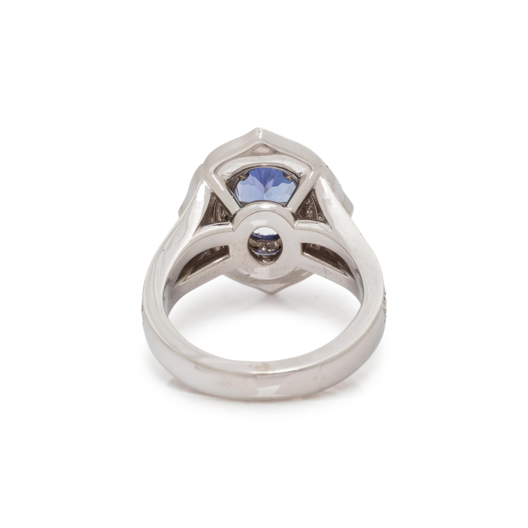 TANZANITE AND DIAMOND RING