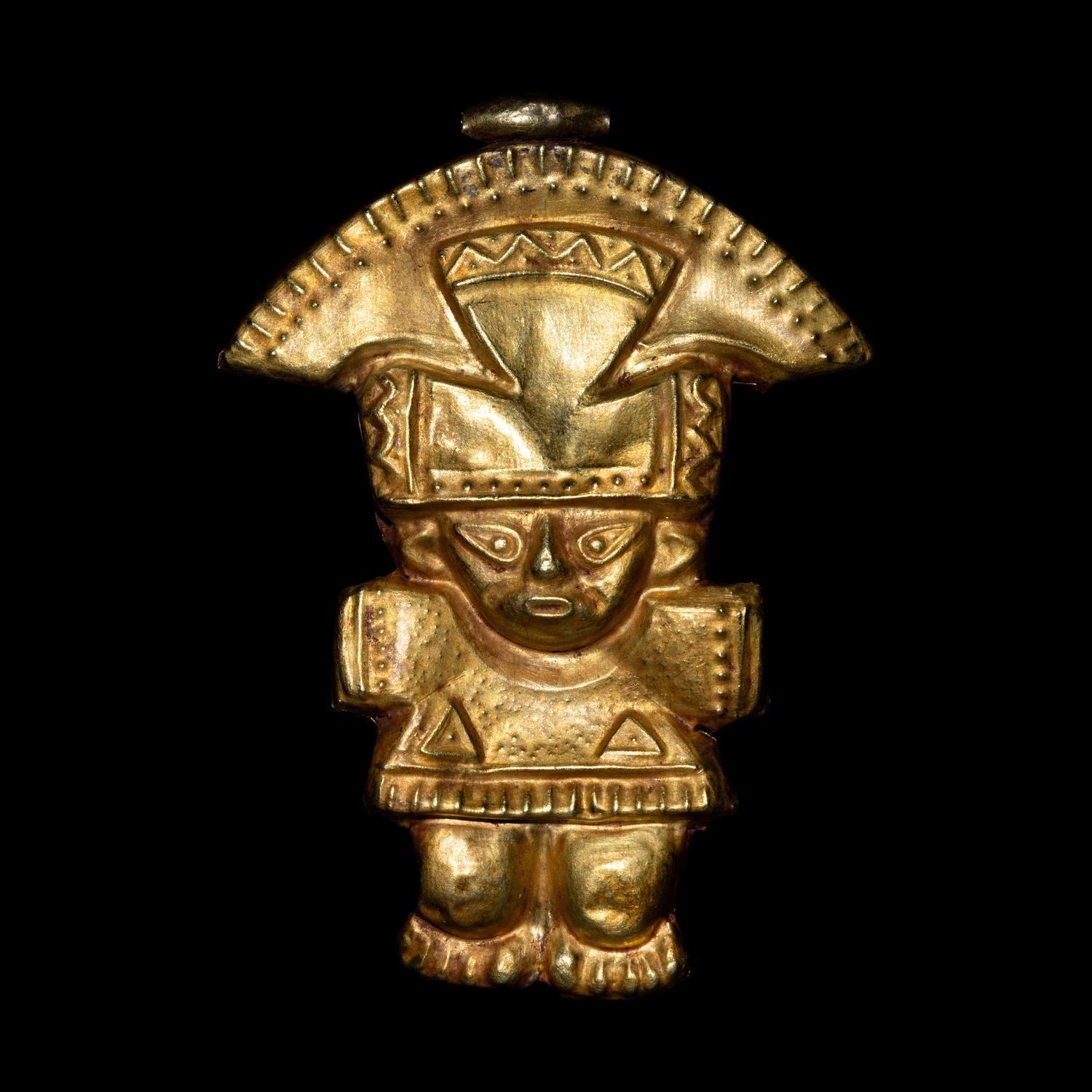 A Chimu Gold Ceremonial Pendant