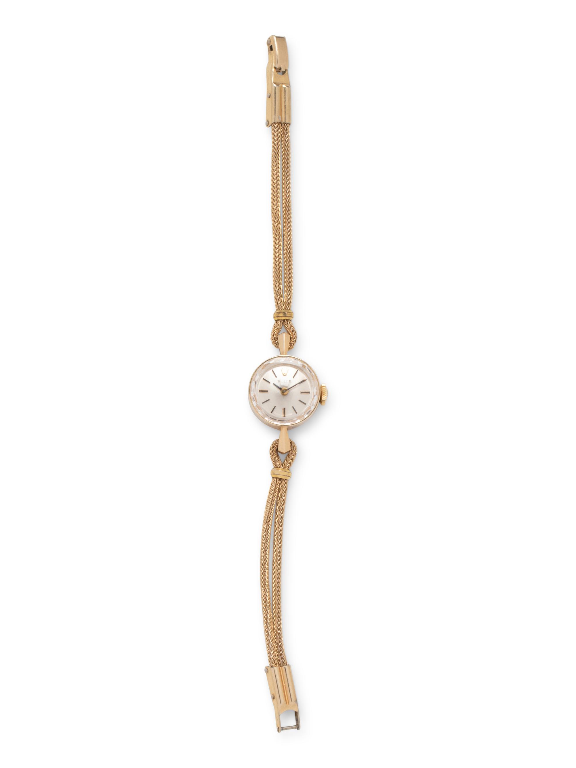 ROLEX, 14K YELLOW GOLD AND GOLD-FILLED WATCH