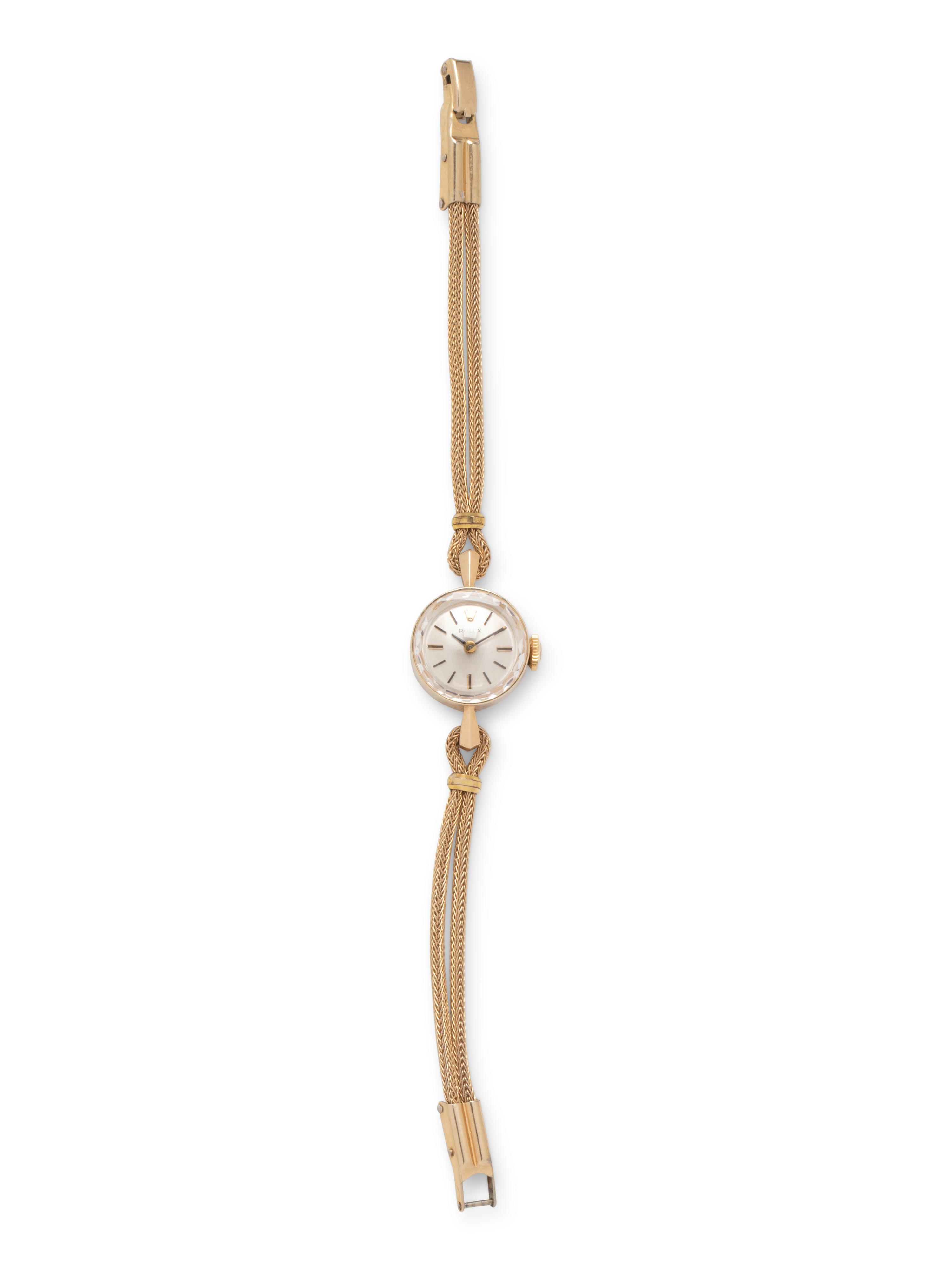 ROLEX, 14K YELLOW GOLD AND GOLD-FILLED WATCH