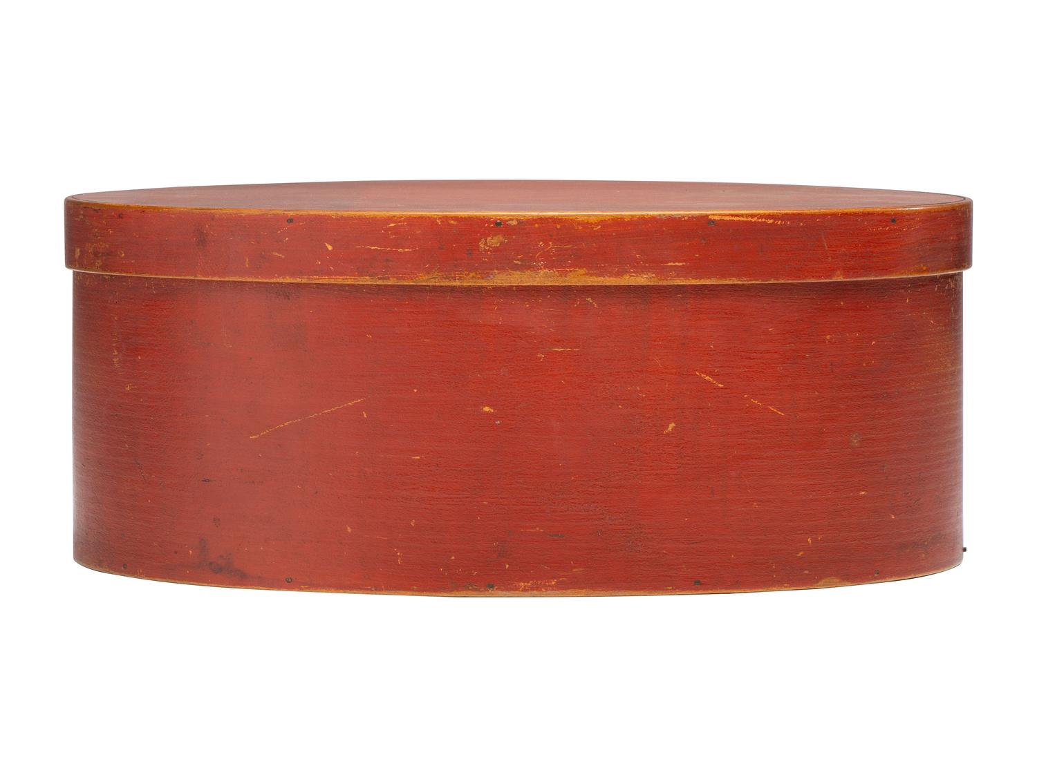 A Paint Decorated Shaker Bentwood Box