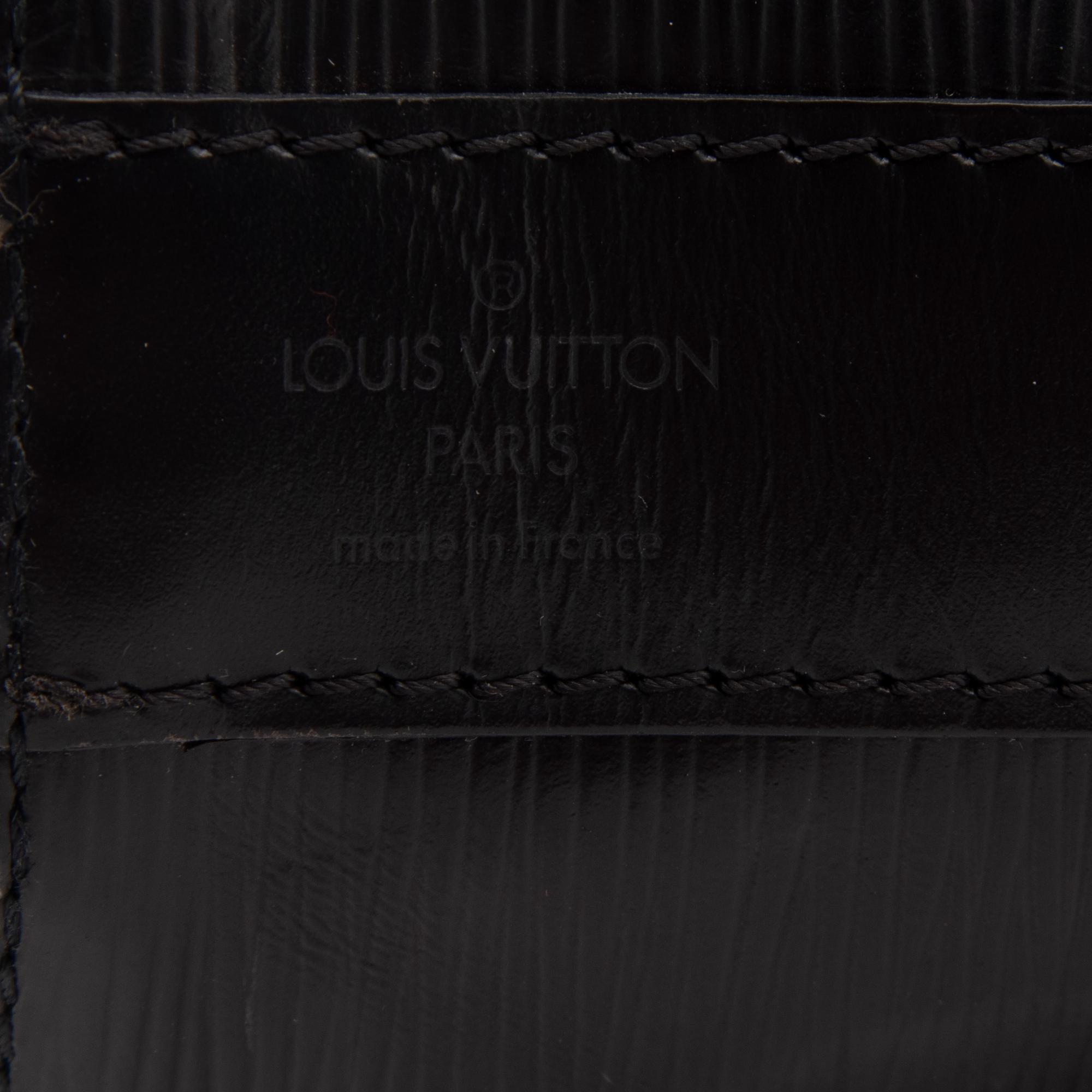 Louis Vuitton, Black Epi Sac d'Epaule & Wallet