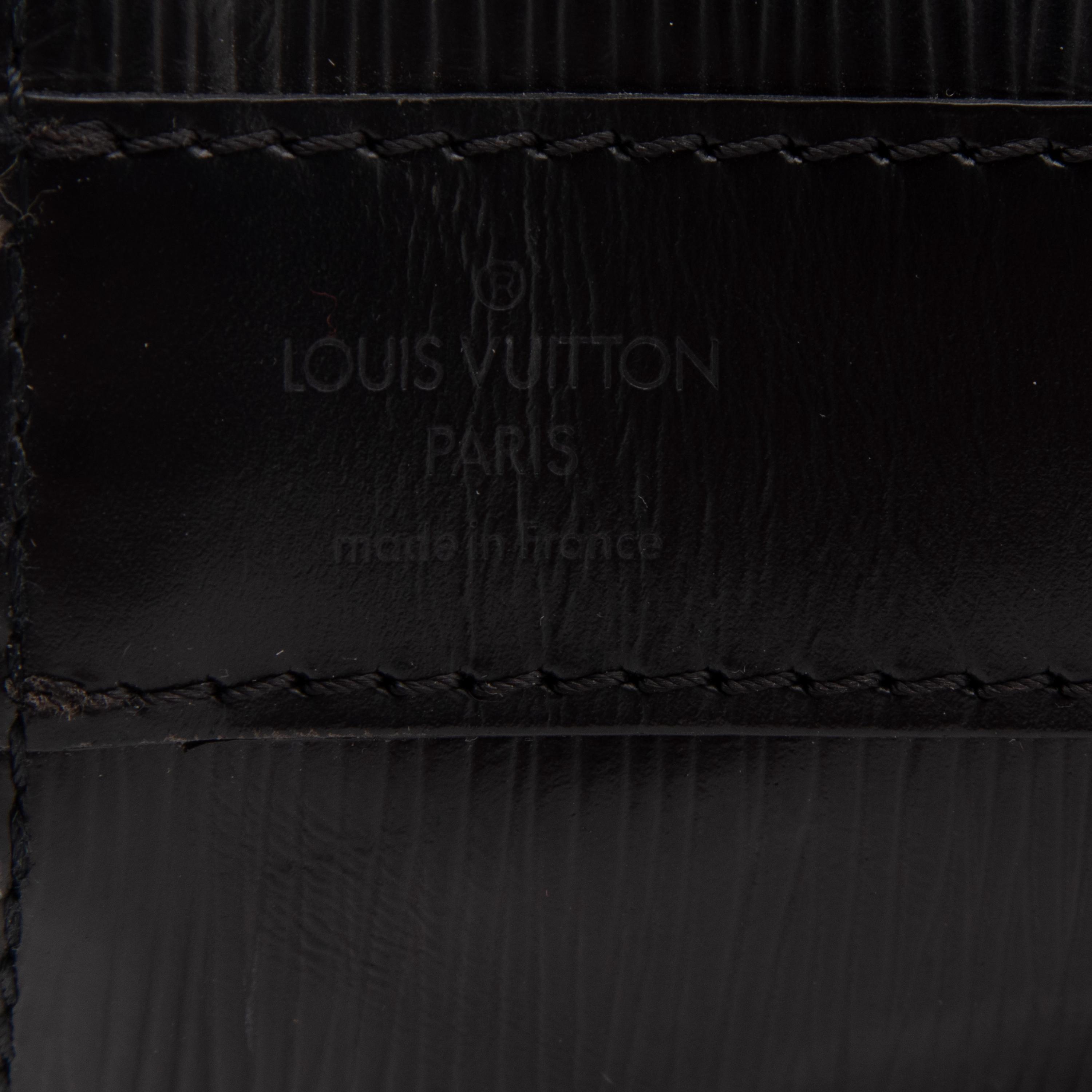 Louis Vuitton, Black Epi Sac d'Epaule & Wallet