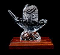 A Steuben Bird Height 4 5/8 inches.