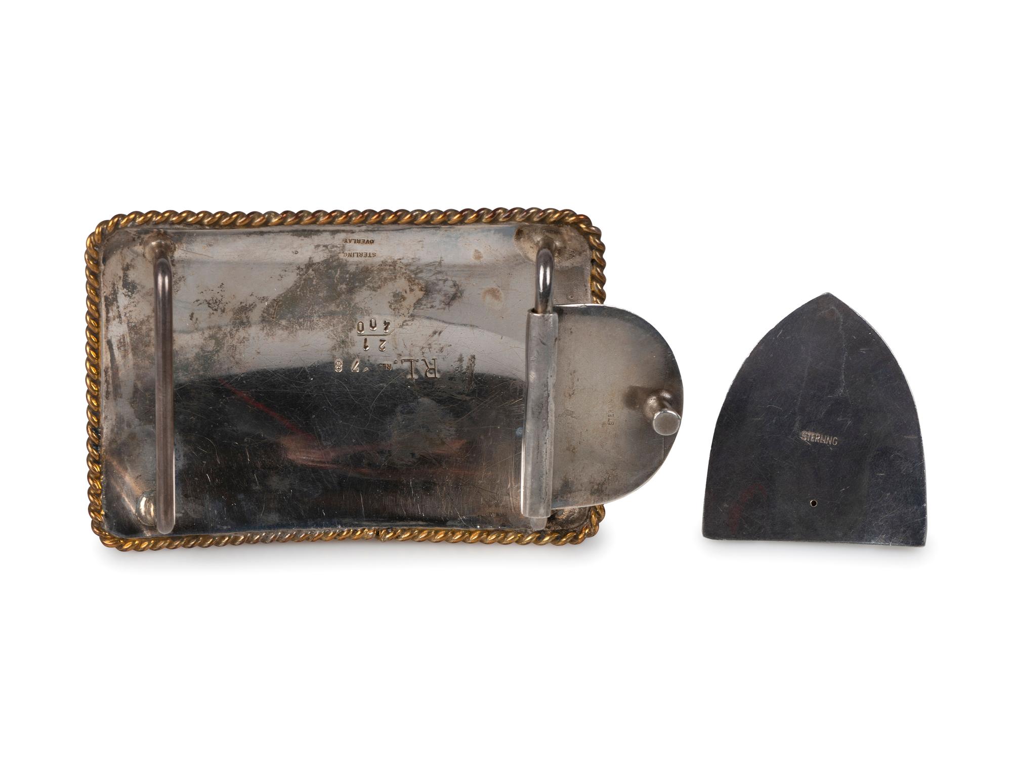 Ralph Lauren Sterling Silver Bohlin-style Ranger Set, with Horse Heads