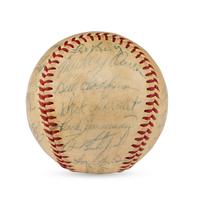 A 1956 Boston Red Sox Team Signed Autograph Baseball Featuring Ted Williams (Beckett Authentication Services Letter of Authenticity)
