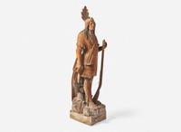 A carved tobacconist figure of the actor Edwin Forrest (1806-1872) in his role as Metamora from "King of the Wampanoags," circa 1860