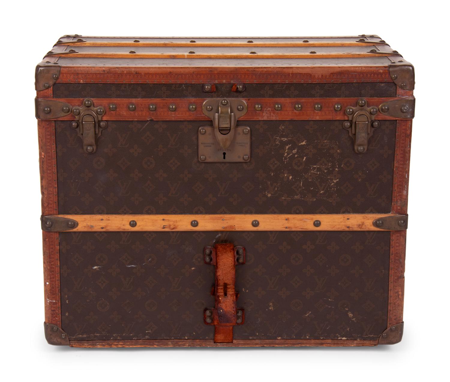 Two Louis Vuitton Early 20th Century Travel Trunks