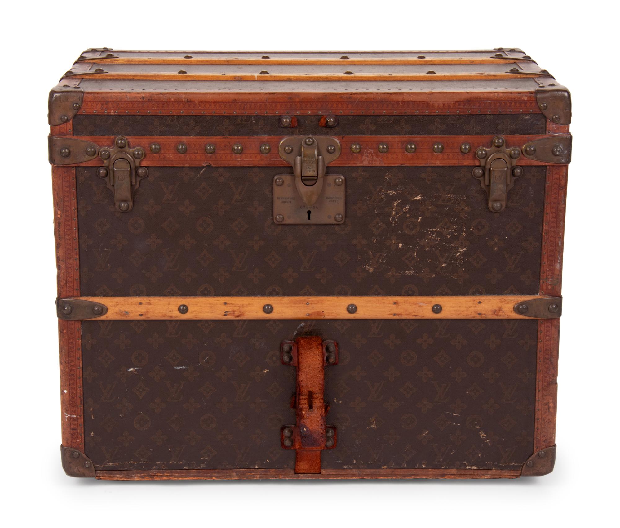 Two Louis Vuitton Early 20th Century Travel Trunks