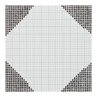 Black 6'' Squares Series #6 , 1972
