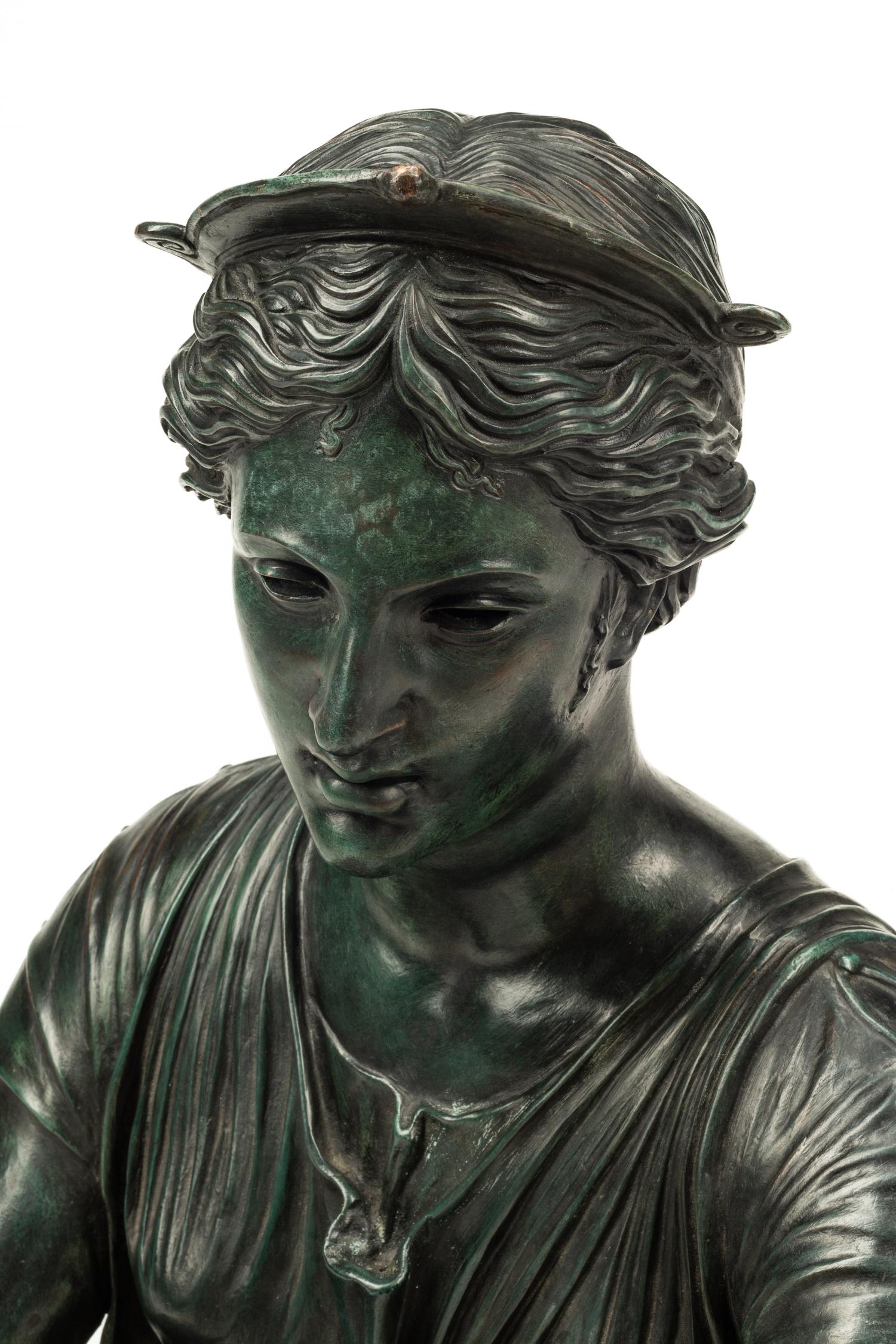 An Italian Patinated Bronze Model of the Pompeiian Diana