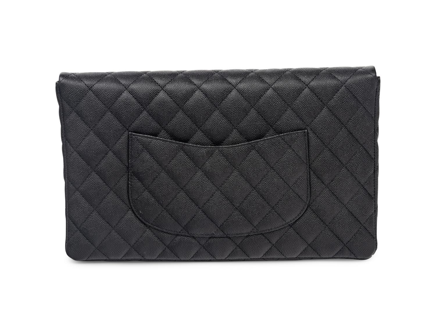 Chanel Clutch in Black Caviar Leather