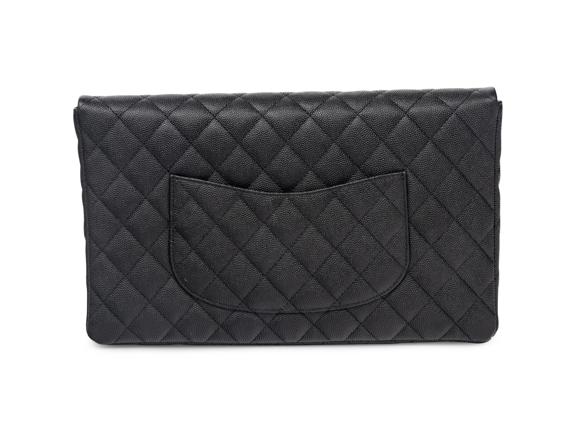 Chanel Clutch in Black Caviar Leather