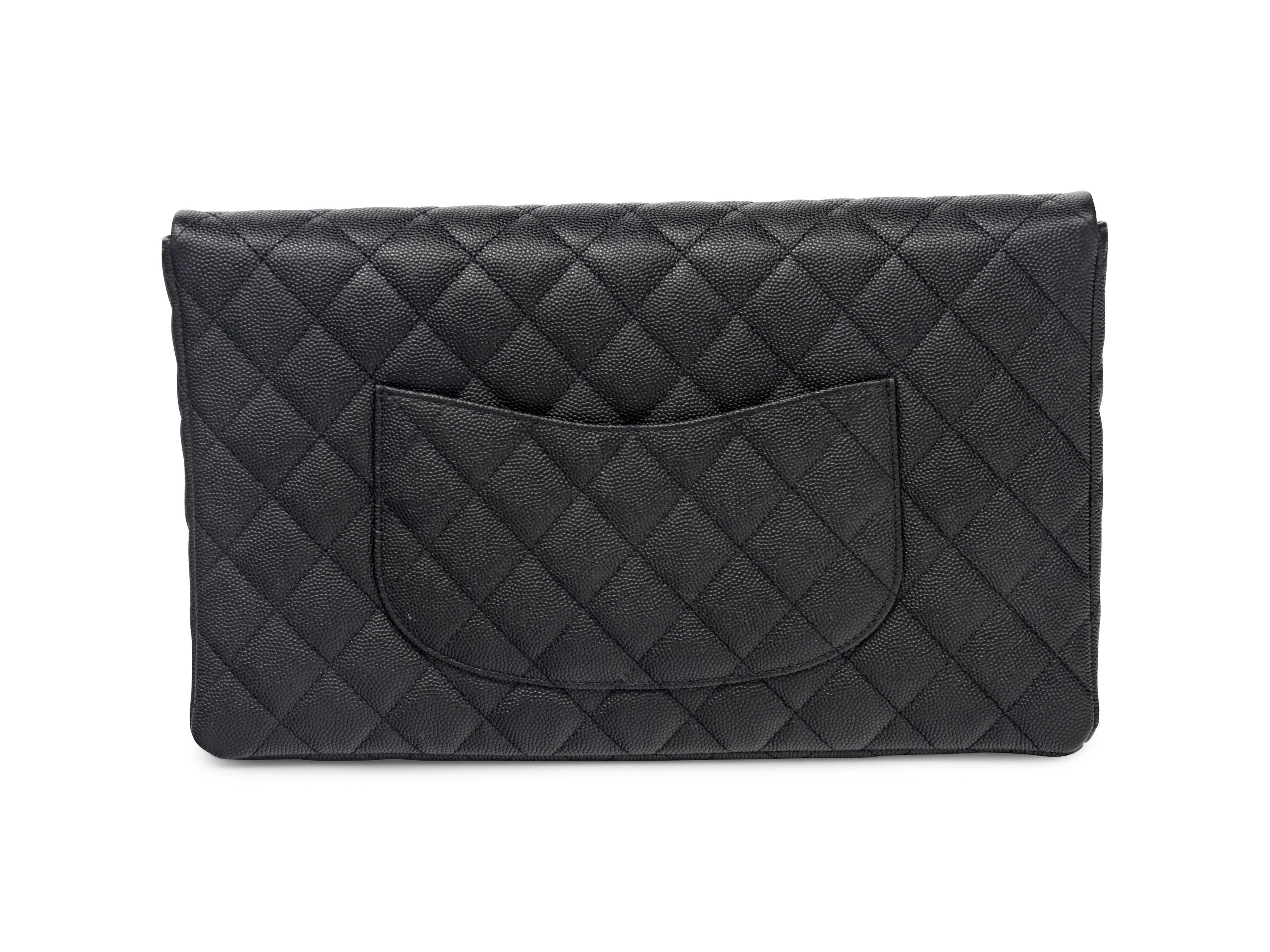 Chanel Clutch in Black Caviar Leather