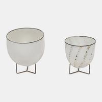 Two Egg-Shell Vases, c. 1990
