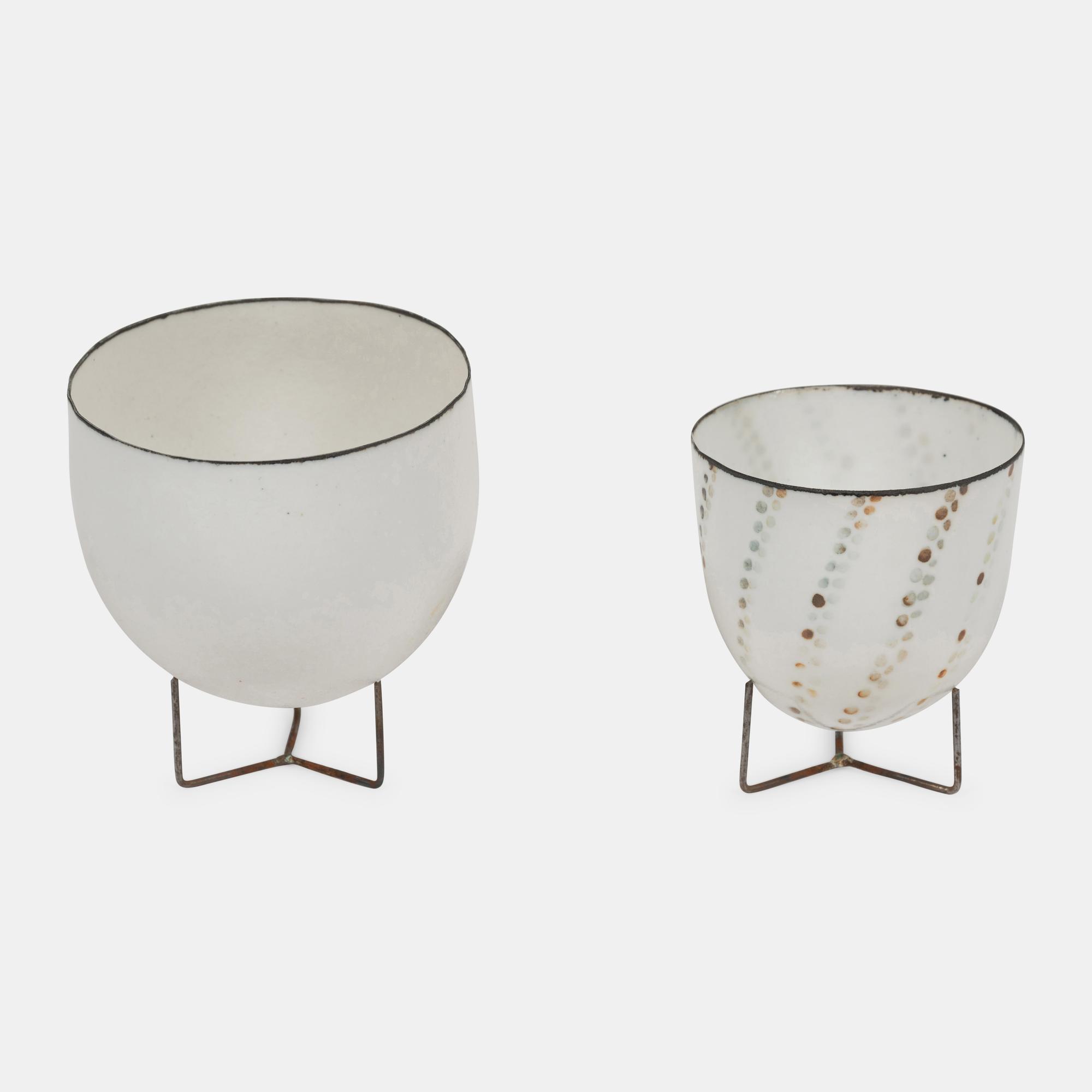 Two Egg-Shell Vases, c. 1990