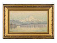 Noon effect in Midsummer – Mt. Ranier, Elevation 14,450 ft. from Puget Sound, 1886
