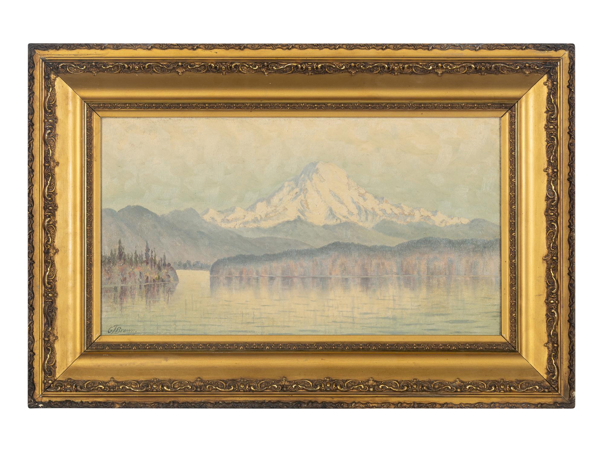 Noon effect in Midsummer – Mt. Ranier, Elevation 14,450 ft. from Puget Sound, 1886