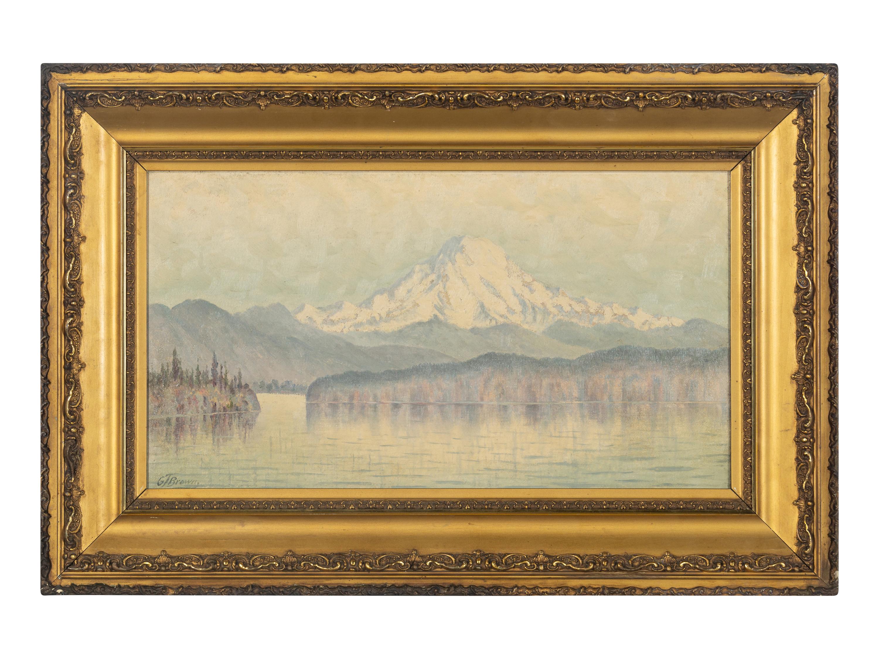 Noon effect in Midsummer – Mt. Ranier, Elevation 14,450 ft. from Puget Sound, 1886