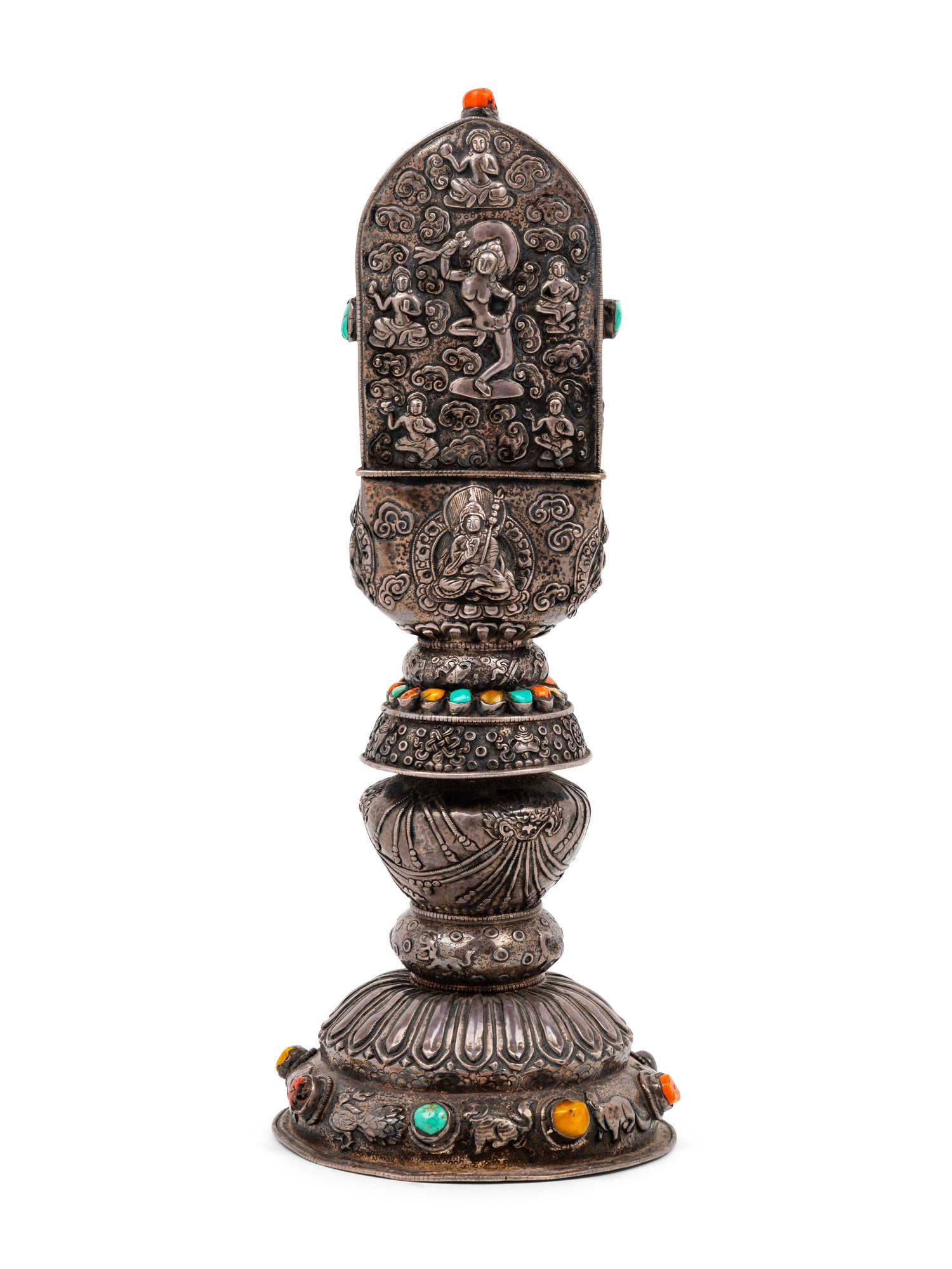 A Sino-Tibetan Silver Alter Piece
