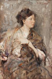 Study of a Woman (Portrait of Elena Konstantinovna Luksch-Makowsky) , c. 1906-08