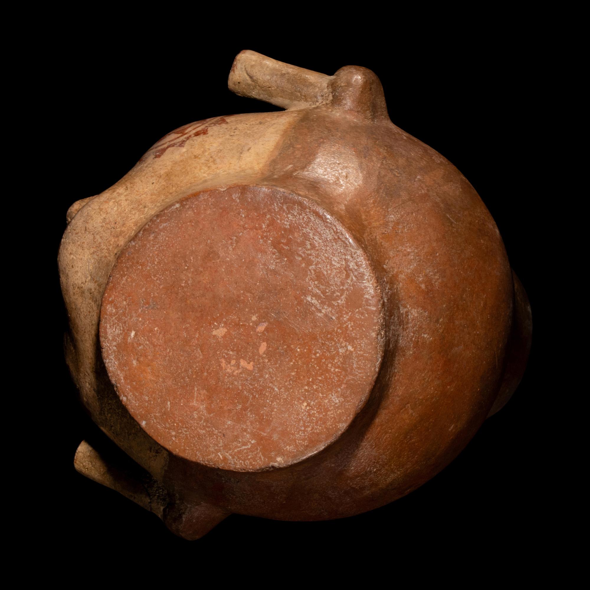 A Moche Portrait Head Vessel