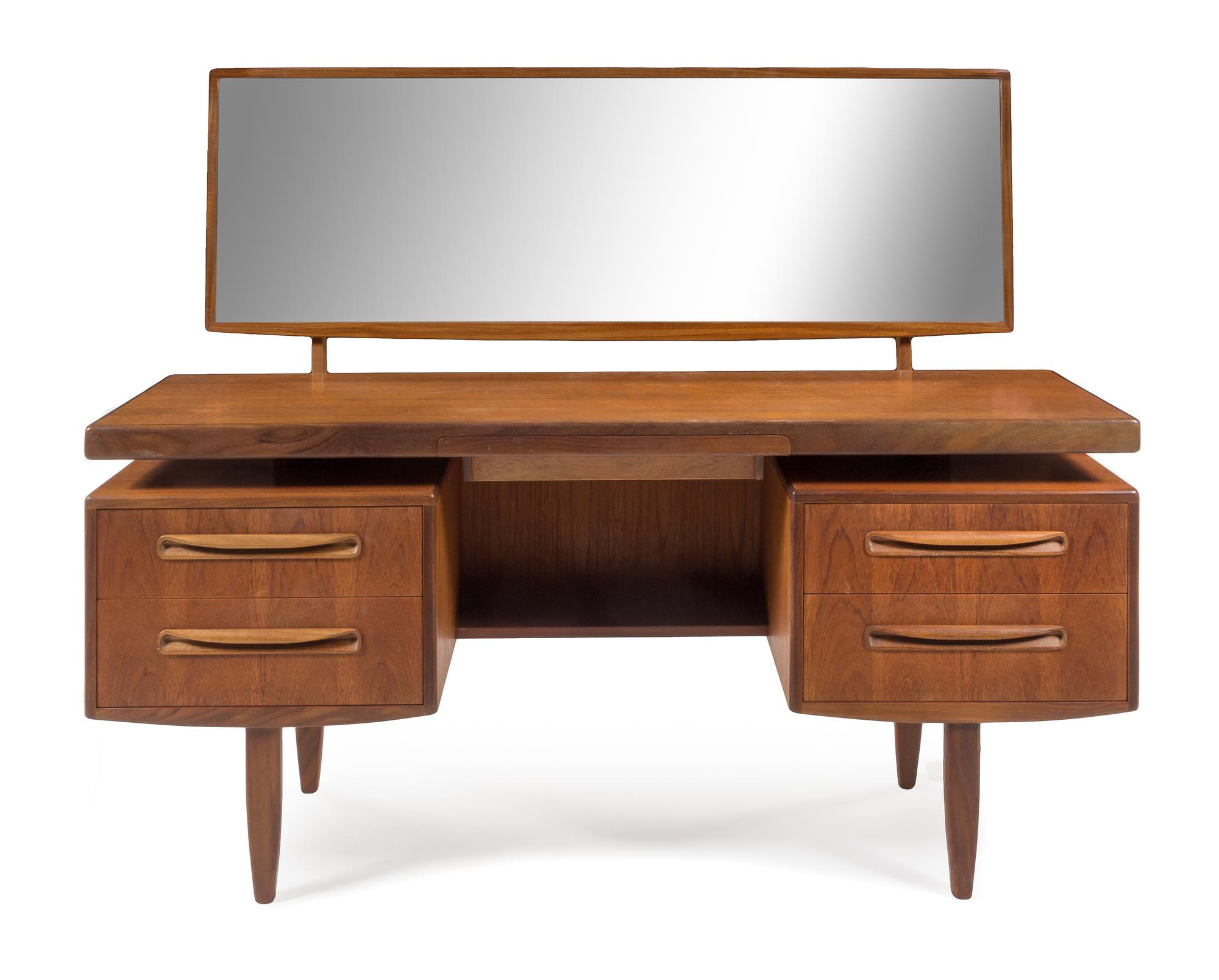 Scandinavian Design, c.1960, desk/vanity with mirror