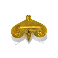 MAIJA NEIMIANIS, YELLOW GOLD AND DIAMOND BEE PENDANT BROOCH
