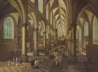 Peeter Neeffs the Younger, (Flemish, 1620–1675), Church of St. Walburga in Antwerp, 1656