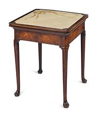 A George III Walnut Flip-Top Corner Table