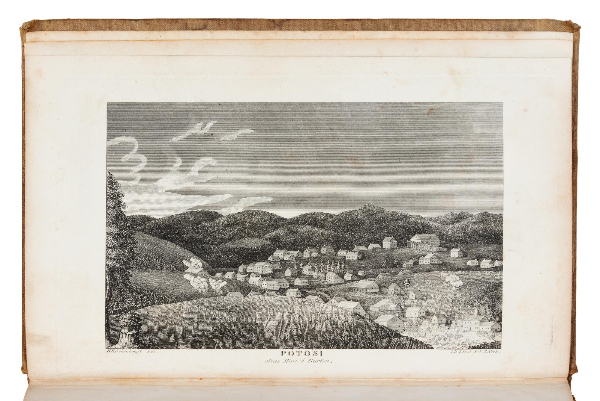 SCHOOLCRAFT, Henry Rowe (1793-1864). A View of the Lead Mines of Missouri. New York: Charles Wiley & Co., 1819.