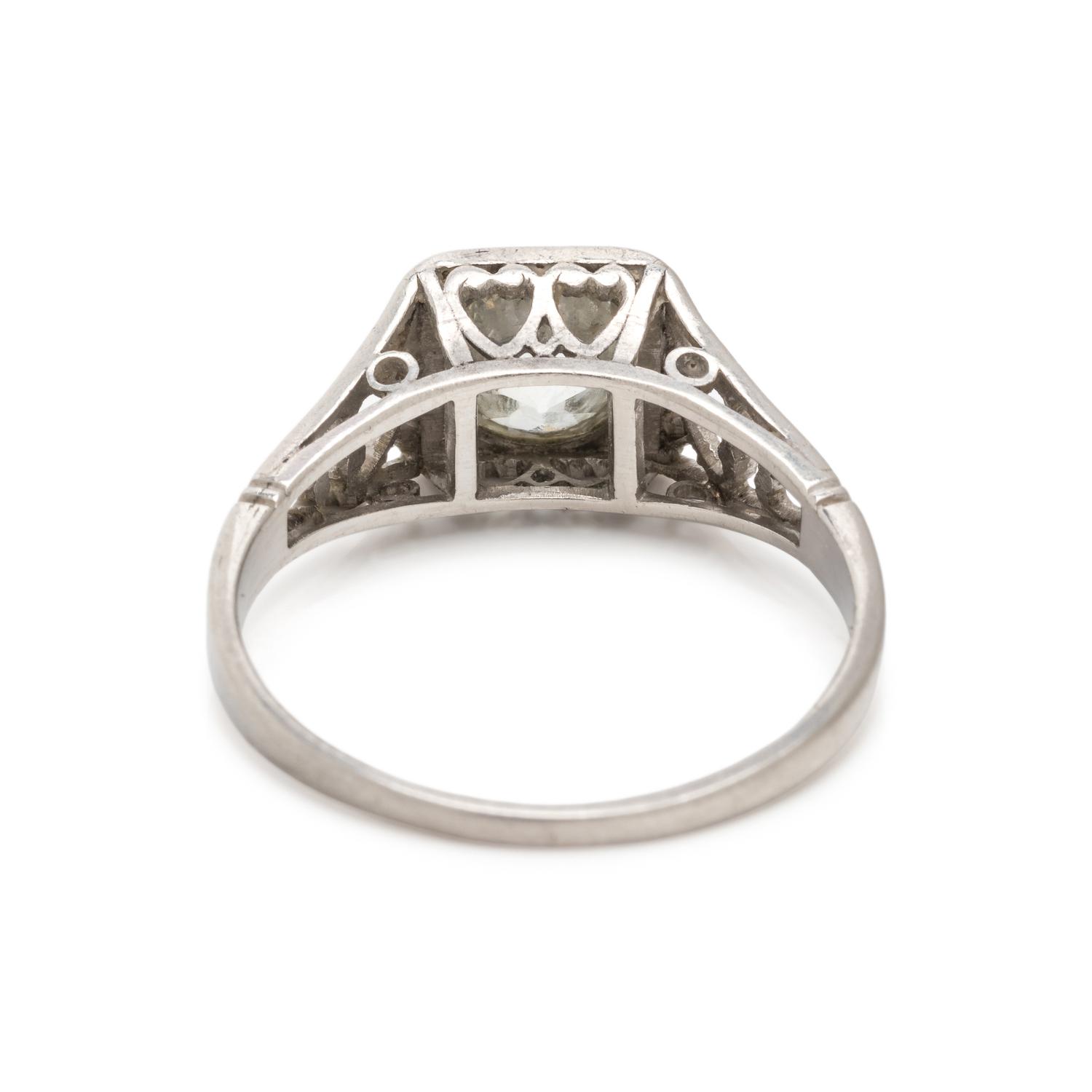PLATINUM AND DIAMOND RING