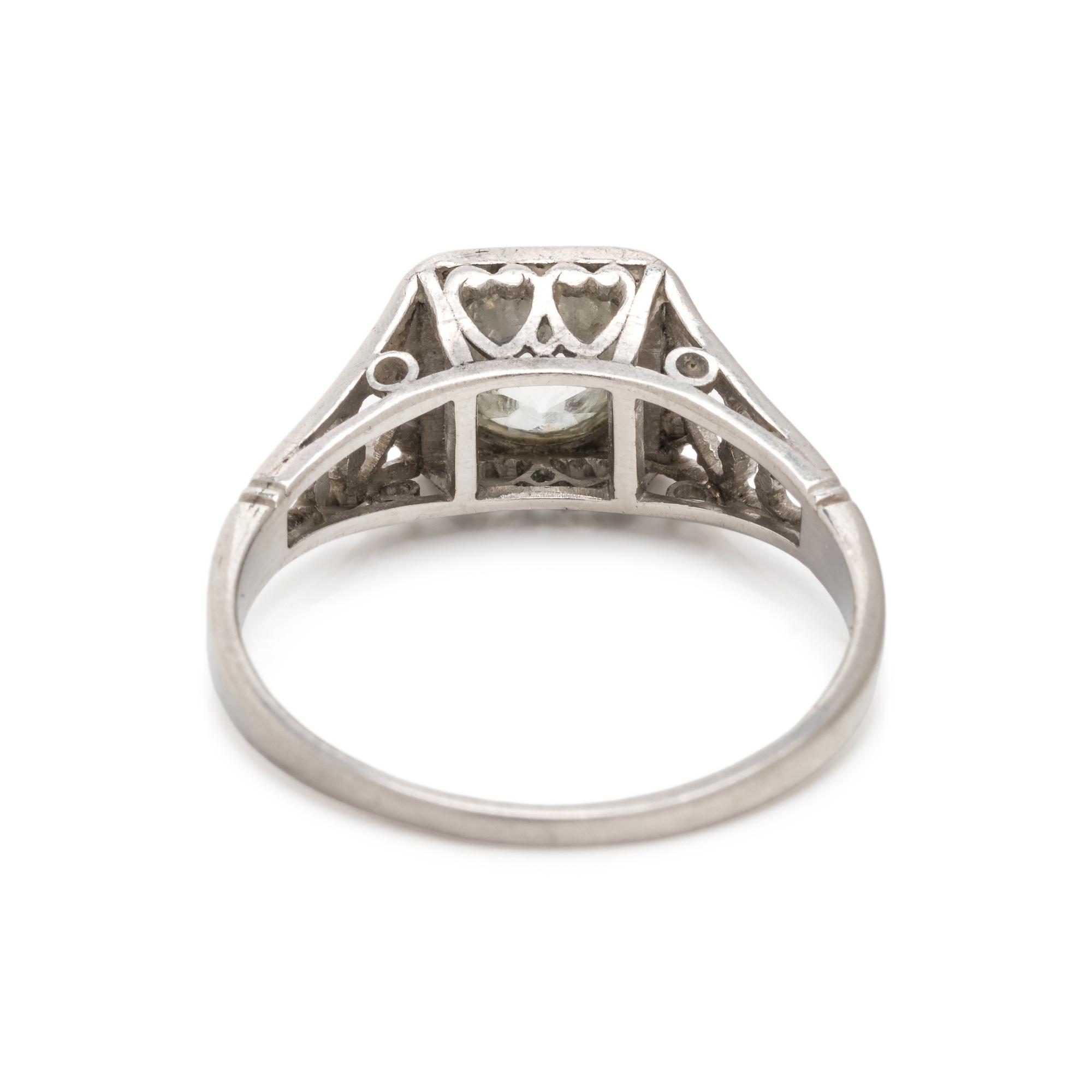 PLATINUM AND DIAMOND RING