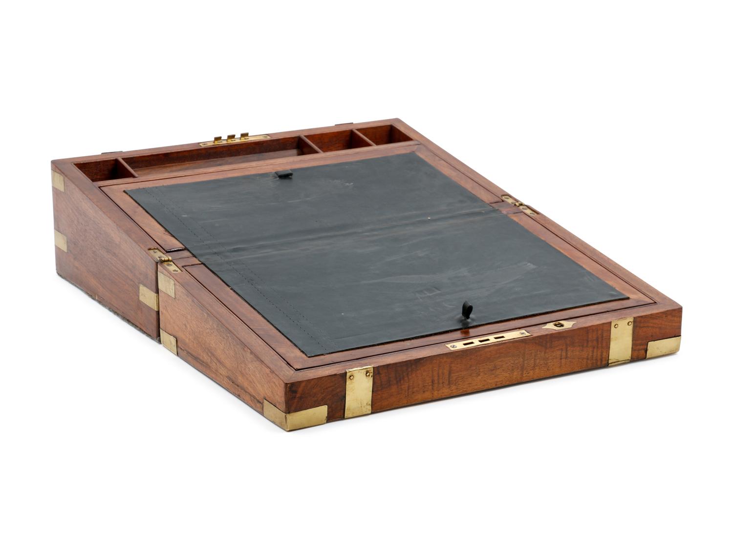 An English Brass Banded Lap Desk