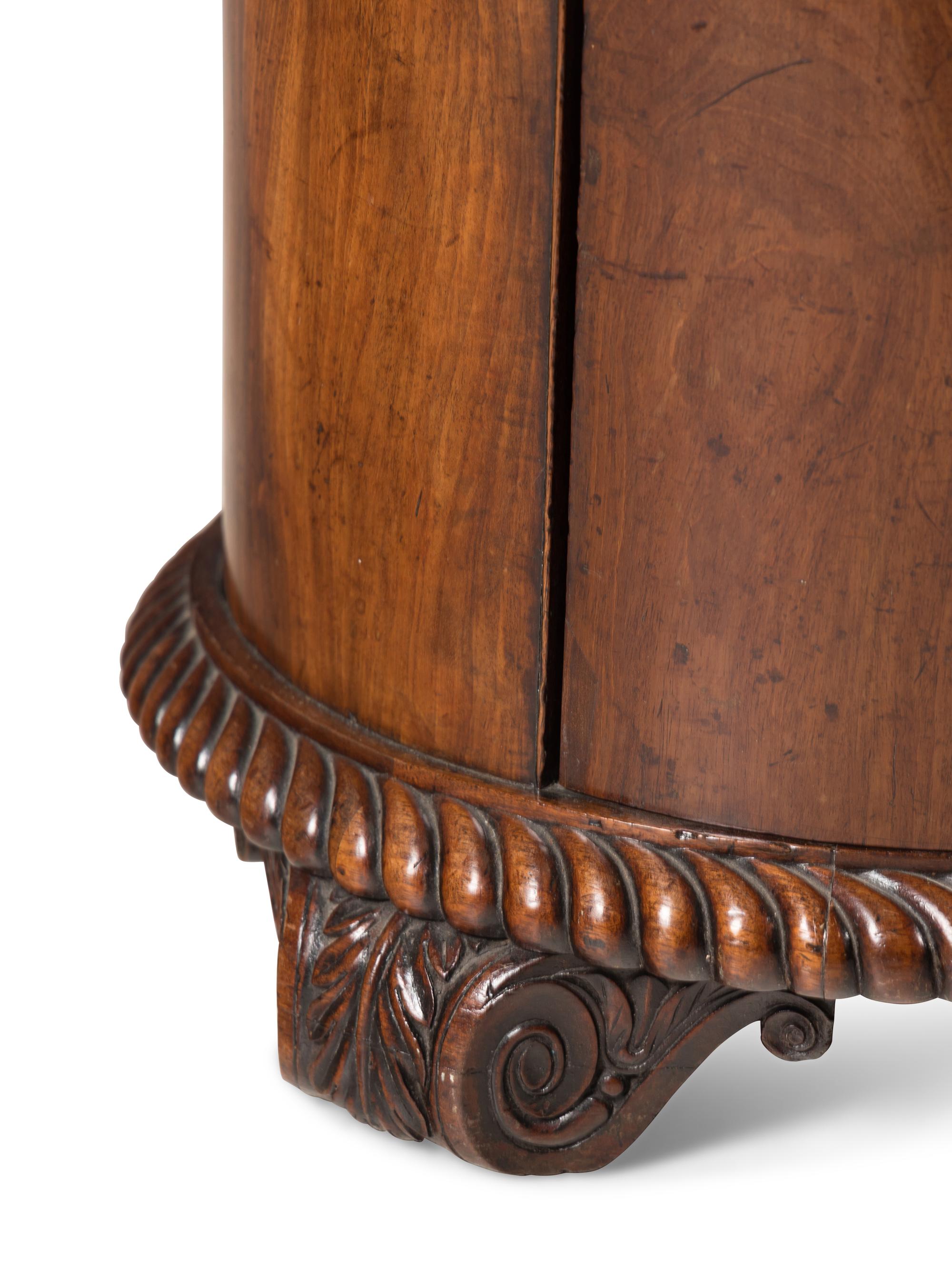 A Regency Mahogany Pedestal Cabinet