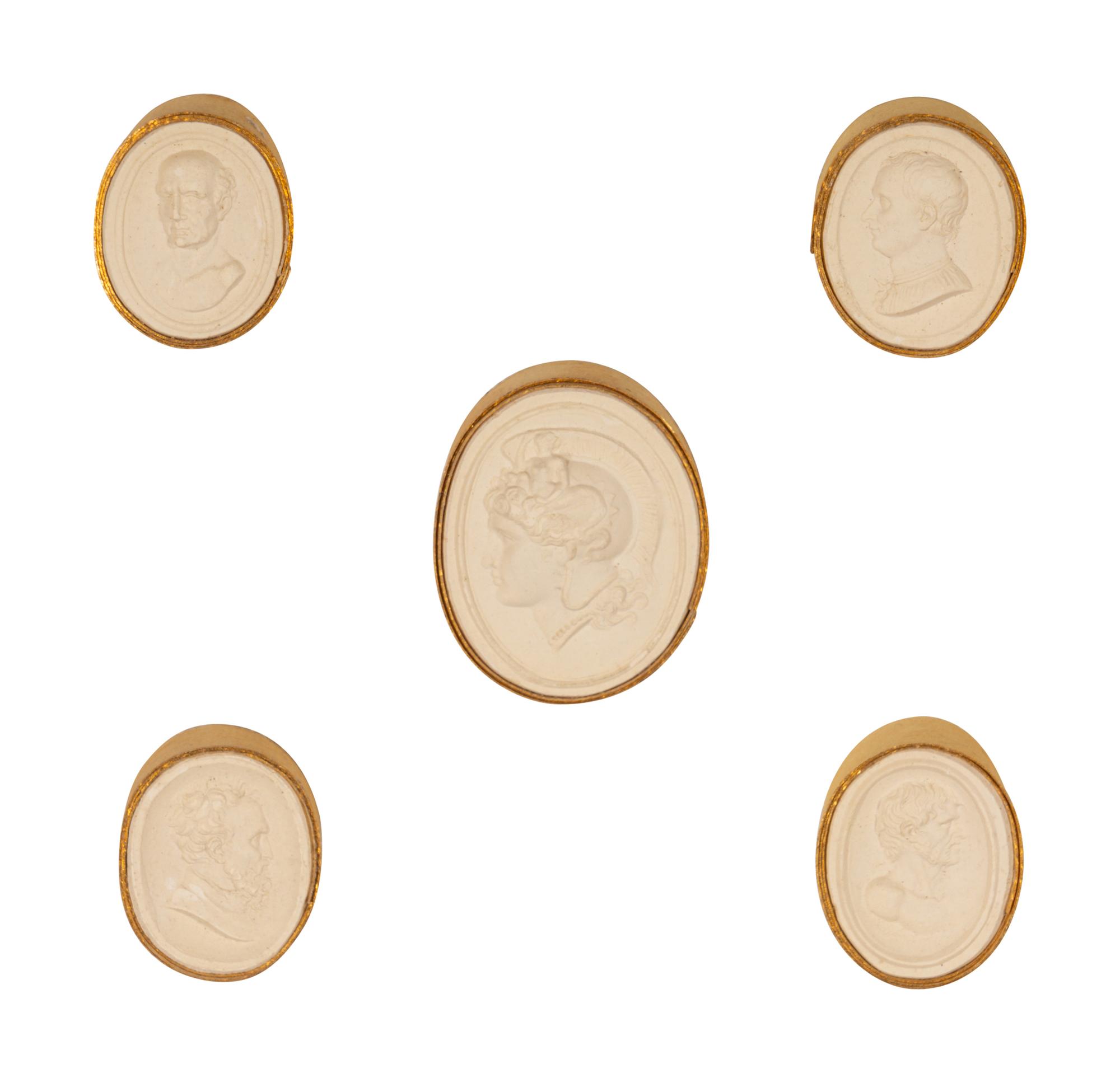 Twelve Framed Groups of Grand Tour Plaster Intaglios