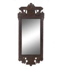 A Swedish Carved Wood Mirror