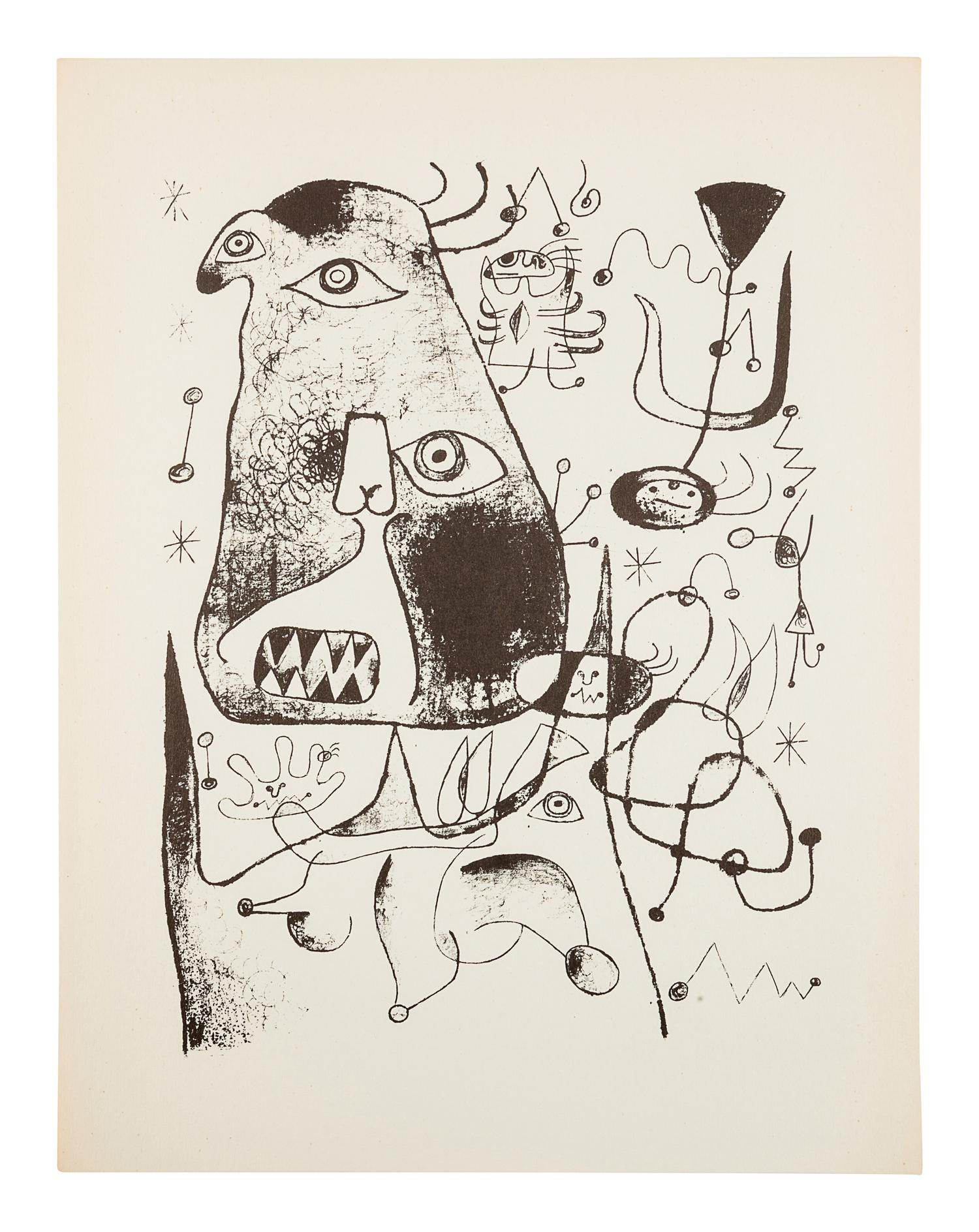 [MIRÓ, Joan (1893-1983)]. – LEIRIS, Michel (1901-1990). The Prints of Joan Miro. New York: Curt Valentin, 1947.