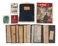 [WORLD WAR II]. Footlocker and archive of Lt. John C. Stiles, radio officer for the 5 AF.