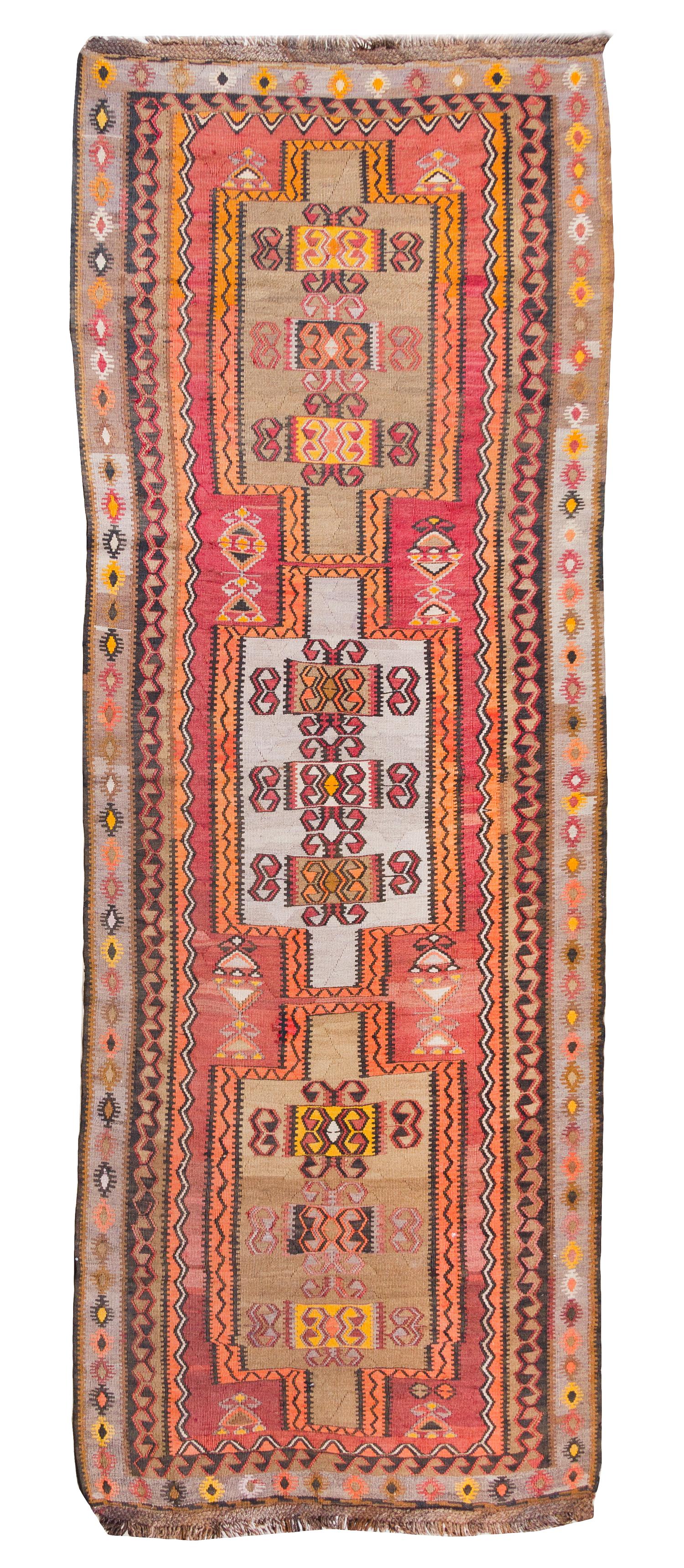 A Kilim Wool Runner 11 feet 11 inches x 4 feet 7 inches. — FIRST HALF 20TH CENTURY