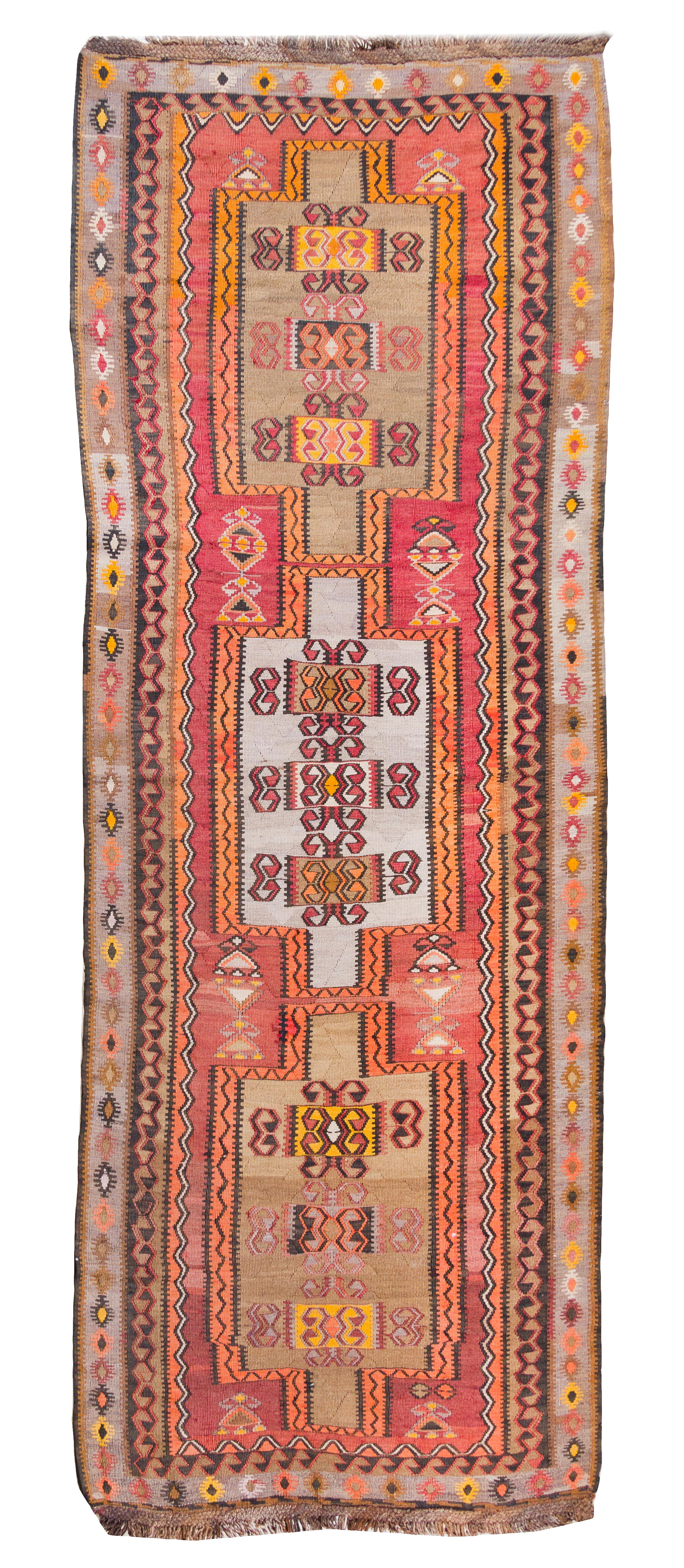 A Kilim Wool Runner 11 feet 11 inches x 4 feet 7 inches. — FIRST HALF 20TH CENTURY