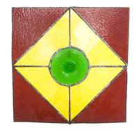 A Collection of Twelve Leaded Glass Windows Largest: 17 1/2 x 39 1/2 inches.