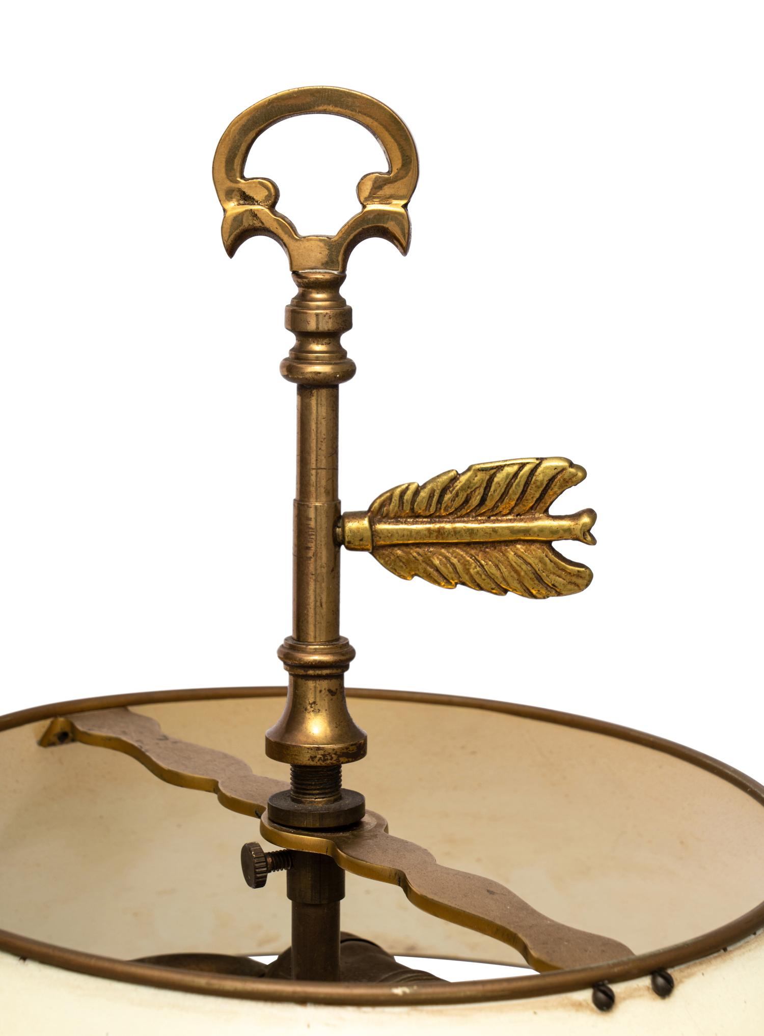 A Pair of Empire Style Gilt Bronze Candlesticks Mounted as Lamps