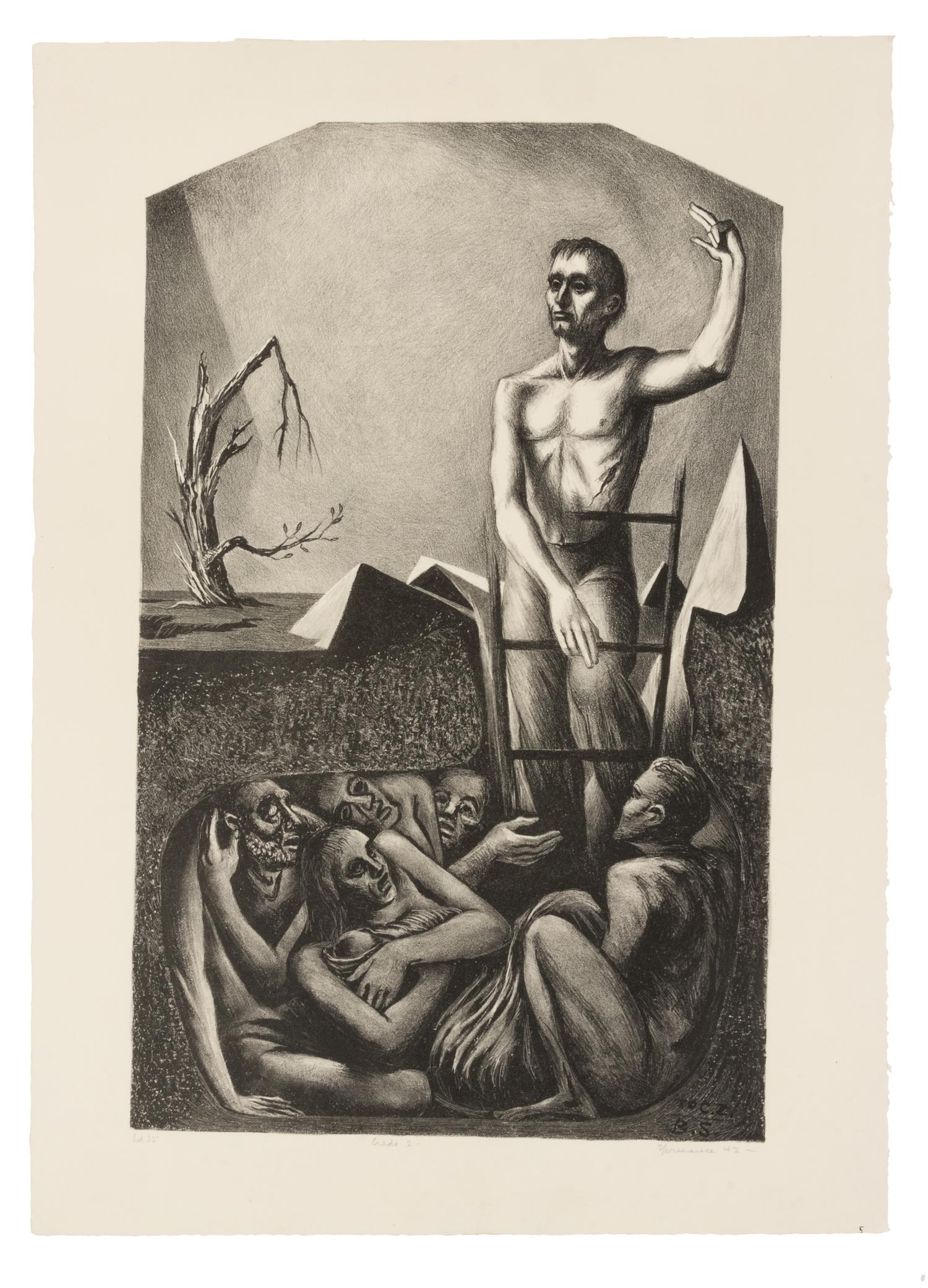 A pair of prints ( Credo 1 - Rescue; Credo 2 - Resurrection )