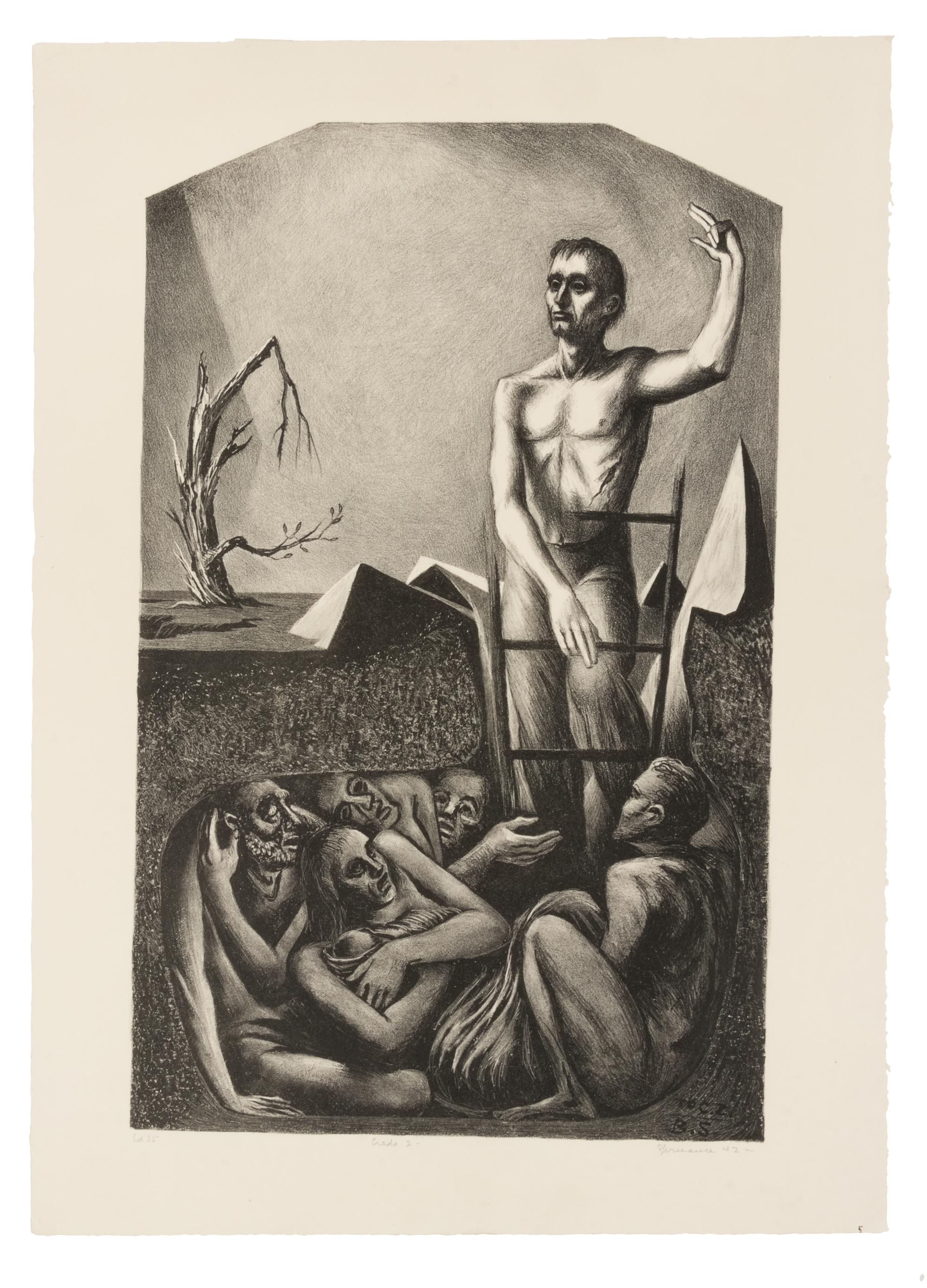 A pair of prints ( Credo 1 - Rescue; Credo 2 - Resurrection )