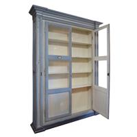 A Pair of Painted Two Door Cabinets 81" W x 17" D x 108" H — Italy, Circa 1900