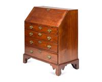 A Chippendale Tiger Maple Slant-Front Desk