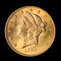 A United States 1903 Liberty Head $20 Gold Coin