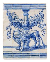 A Delft Pottery Tile Panel