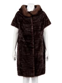J. Mendel Ermine Jacket with Sable Collar